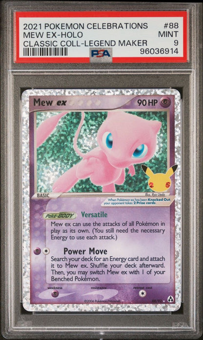 2021 Pokemon Celebrations Mew Ex #88 PSA 9
