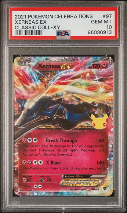 2021 Pokemon Celebrations Xerneas Ex #97 PSA 10
