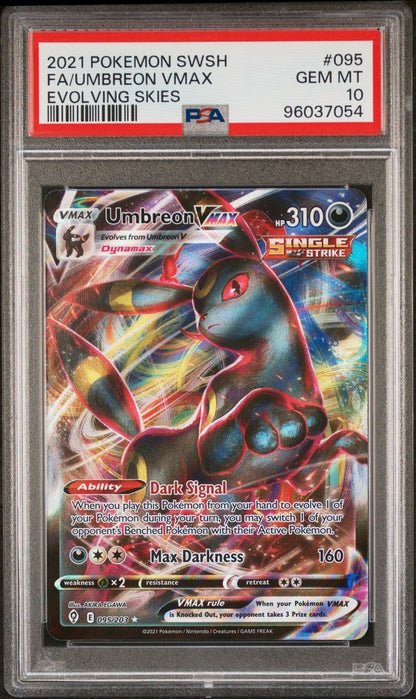 2021 Pokemon Umbeon Vmax #095 PSA 10