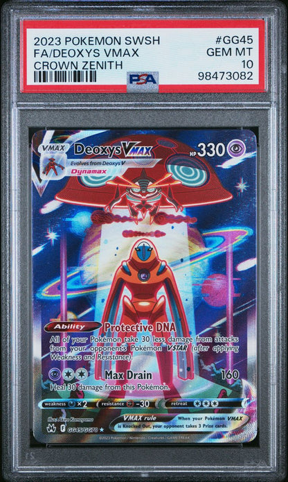 2023 Pokemon Deoxys Vmax #GG45 PSA 10