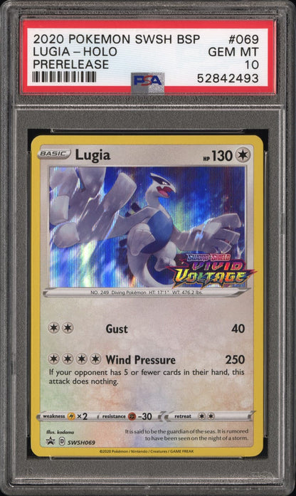 2020 Pokemon Lugia #SWSH069 PSA 10