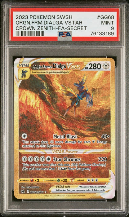 2023 Pokemon Origin Forme Dialga Vstar #GG68 PSA 9