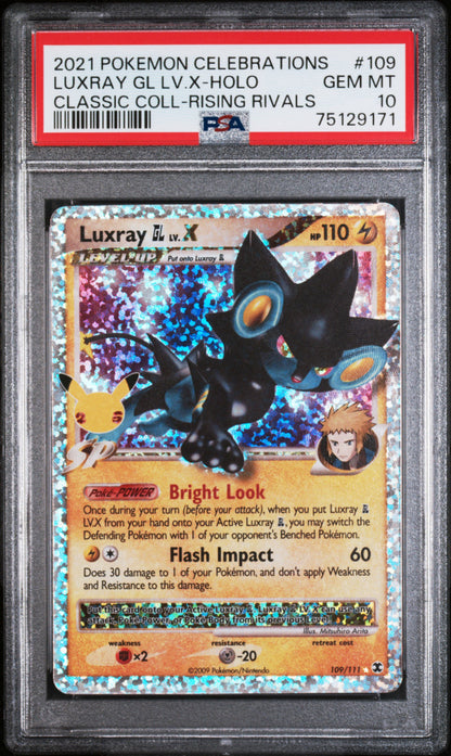 2021 Pokemon Luxray Gl Lv. X #109 PSA 10