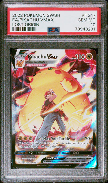 2022 Pokemon Pikachu Vmax #TG17 PSA 10