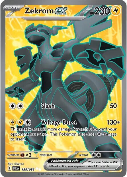 Zekrom ex - 158/086 - SV: Black Bolt