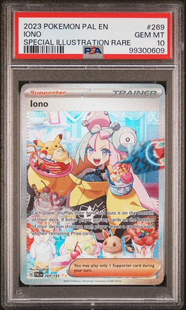 2023 POKEMON PALDEA EVOLVED SPECIAL ILLUSTRATION RARE IONO #269 PSA 10