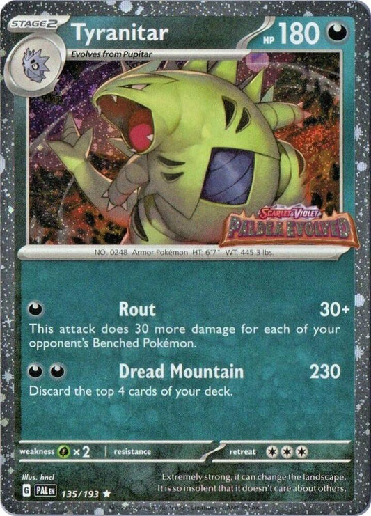 Tyranitar (Paldea Evolved Stamp)