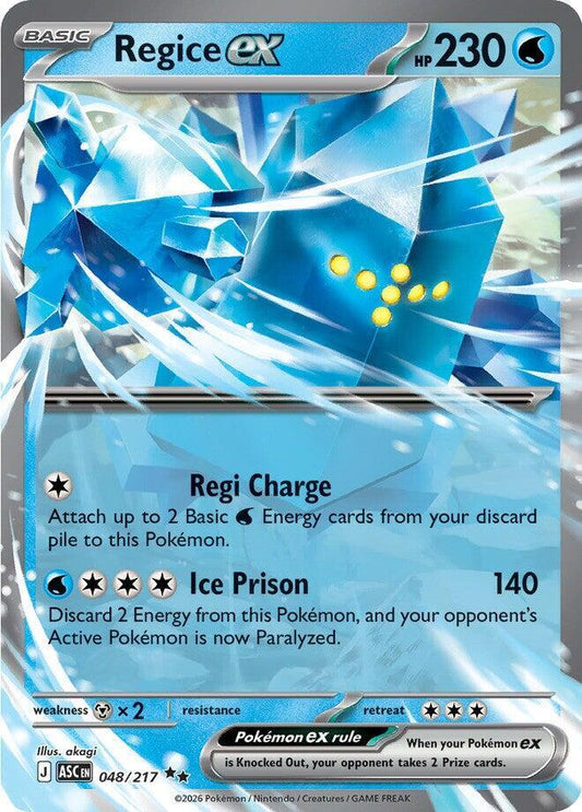 Regice ex - ME: Ascended Heroes