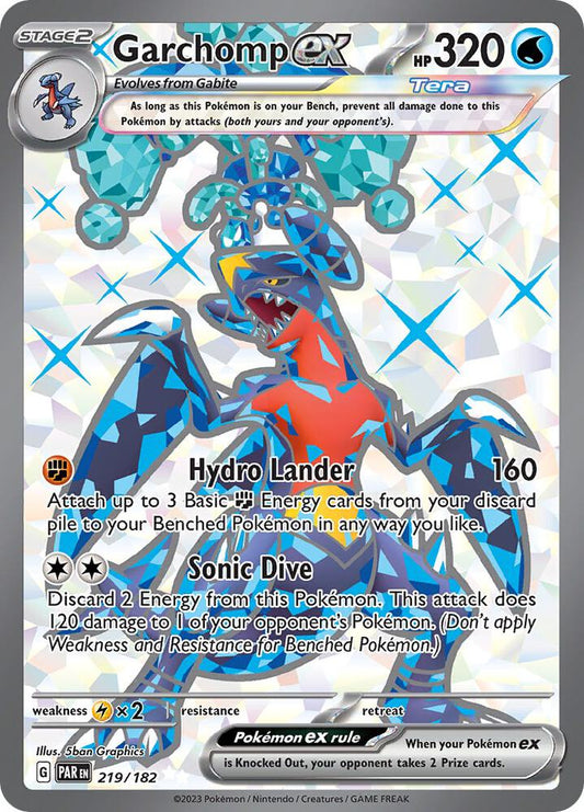 Garchomp ex - 219/182 - SV04: Paradox Rift