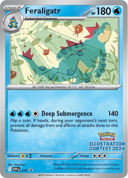 Feraligatr - 213 (Illustration Contest 2024) - SV: Scarlet & Violet Promo Cards