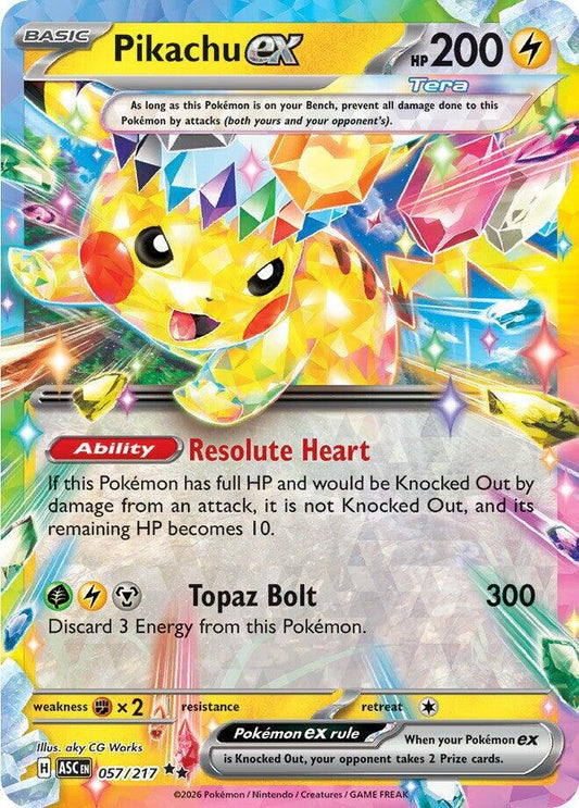 Pikachu ex - 057/217 - ME: Ascended Heroes