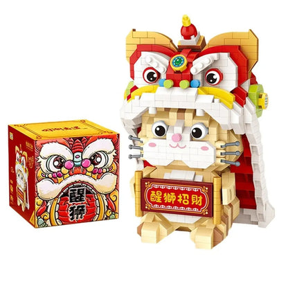 Loz Building Block Dancing Lion