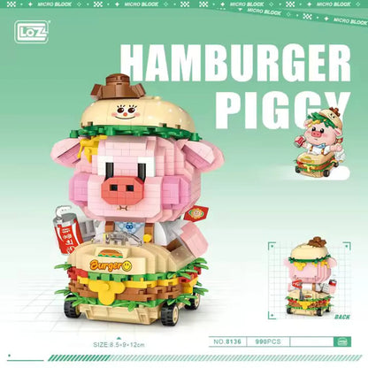 LOZ Building Block Pig Burger