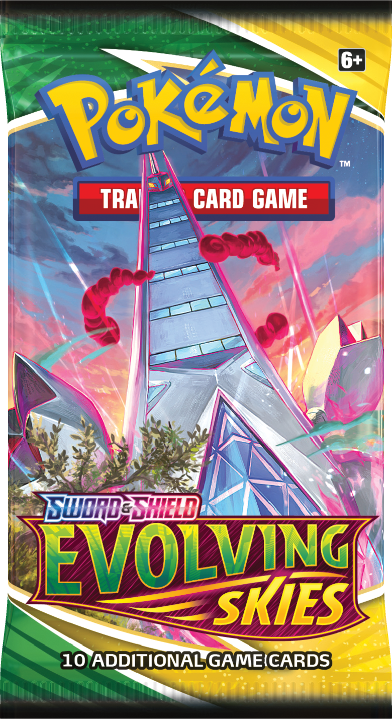 Evolving Skies Booster Pack Topcard Evolving Skies Booster Pack Topcard